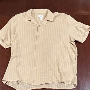 Arizona Jean Company Men's Beige Button-Down Shirt